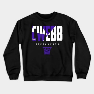 Webber Sacramento Basketball Warmup Crewneck Sweatshirt